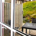 View from 3-bedroom apartment to patio
